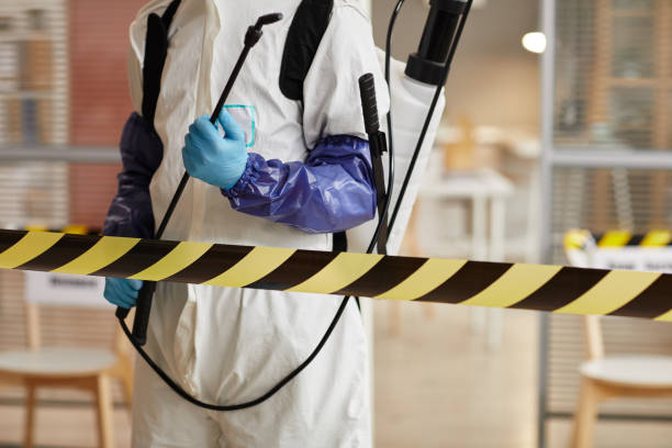 Professional Blood Cleanup technician working in Shirley, NY